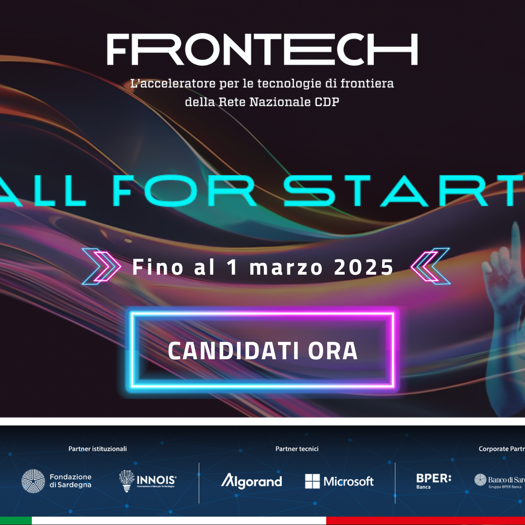 Aperte le candidature per startup al programma Frontech