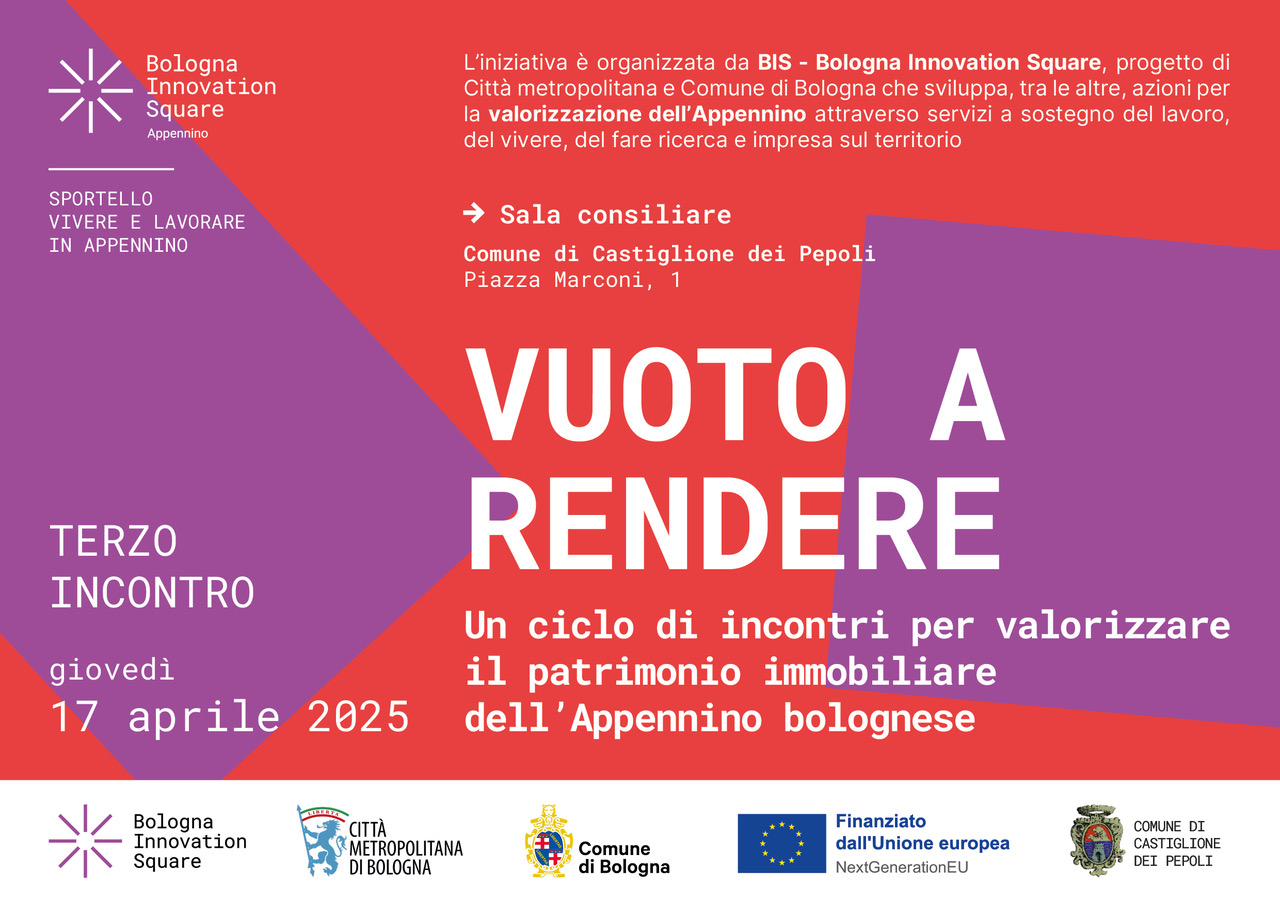 Locandina dell'iniziativa con tutte le informazioni: titolo, data, ora, luogo e promotore