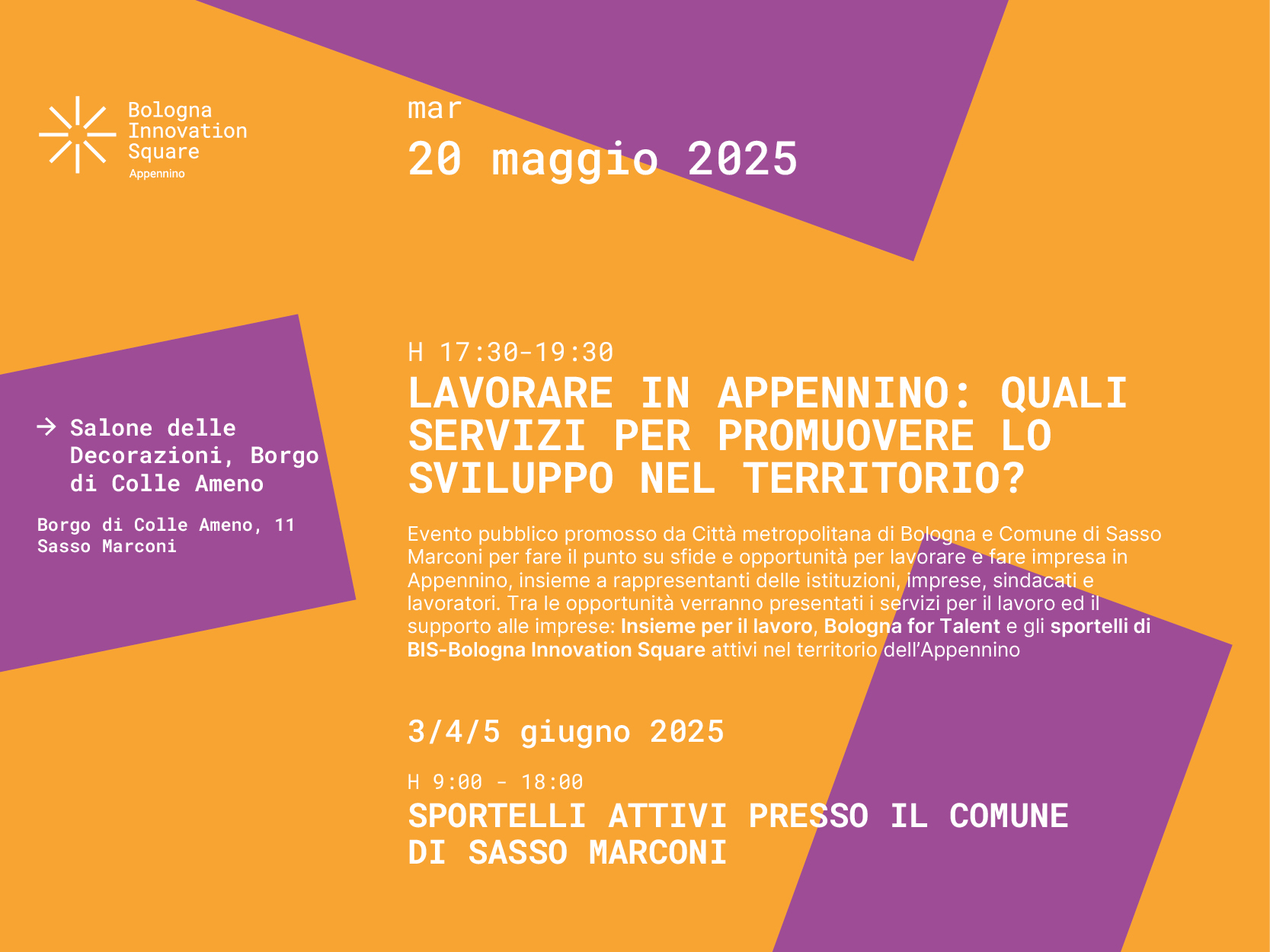 Lavorare in Appennino: quali servizi per promuovere lo sviluppo del territorio?