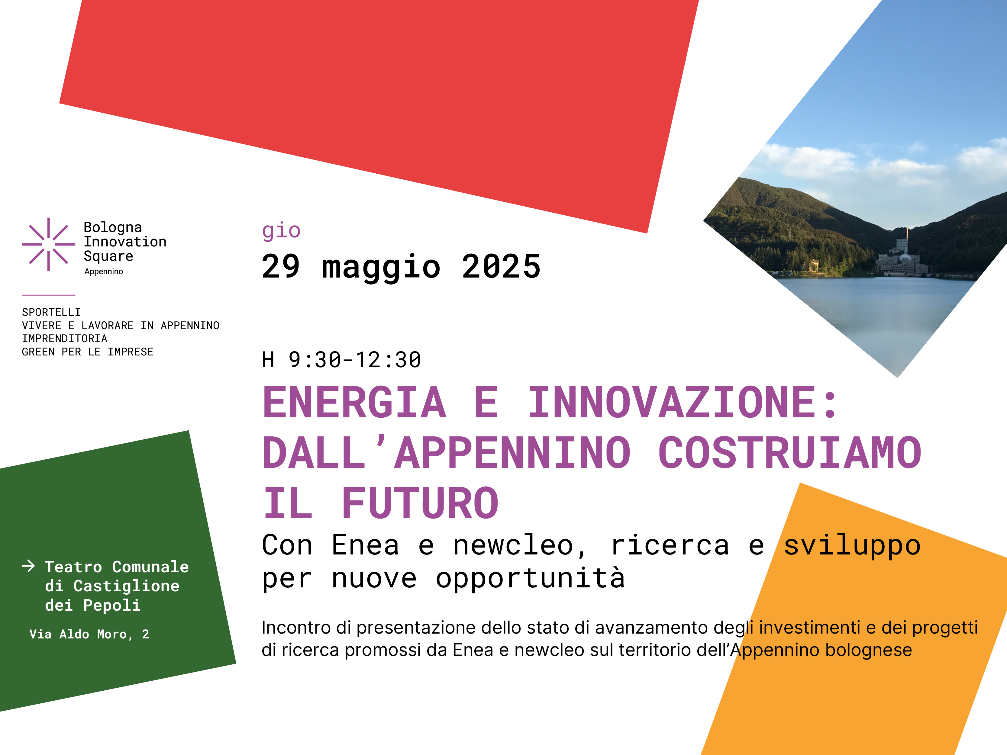Energia e innovazione: dall'Appennino costruiamo il futuro