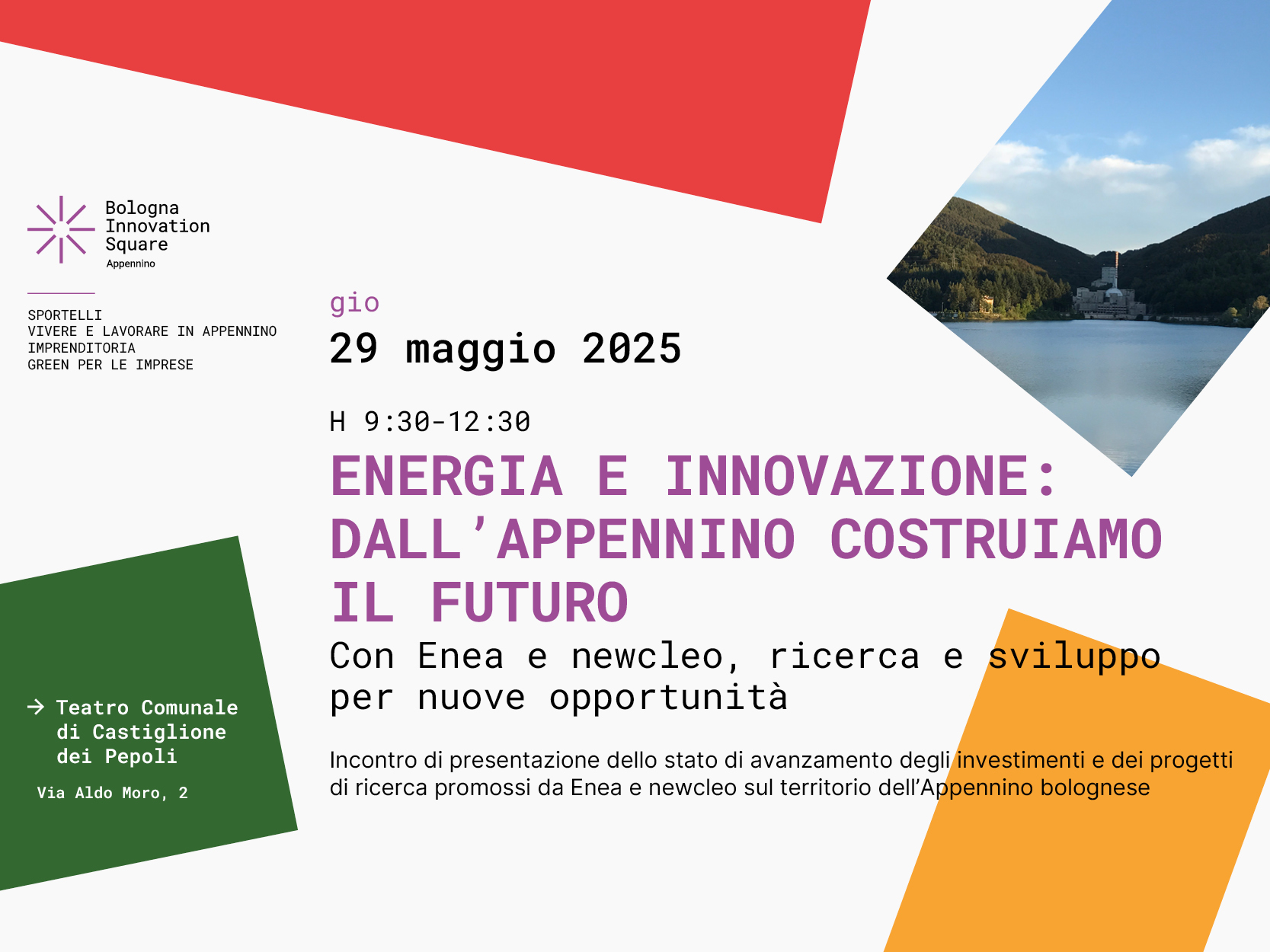 Energia e innovazione: dall'Appennino costruiamo il futuro