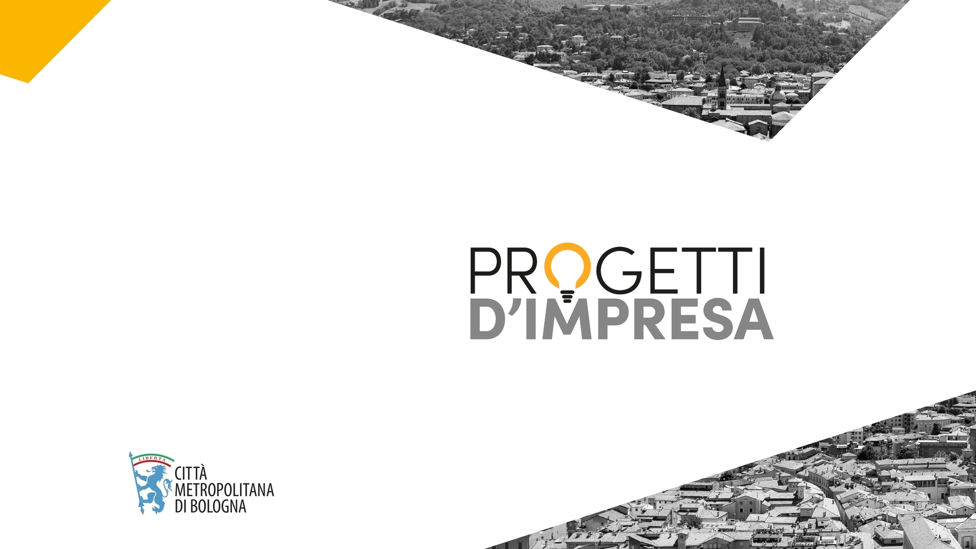 Locandina dell'iniziativa con il logo di città metropolitana di Bologna