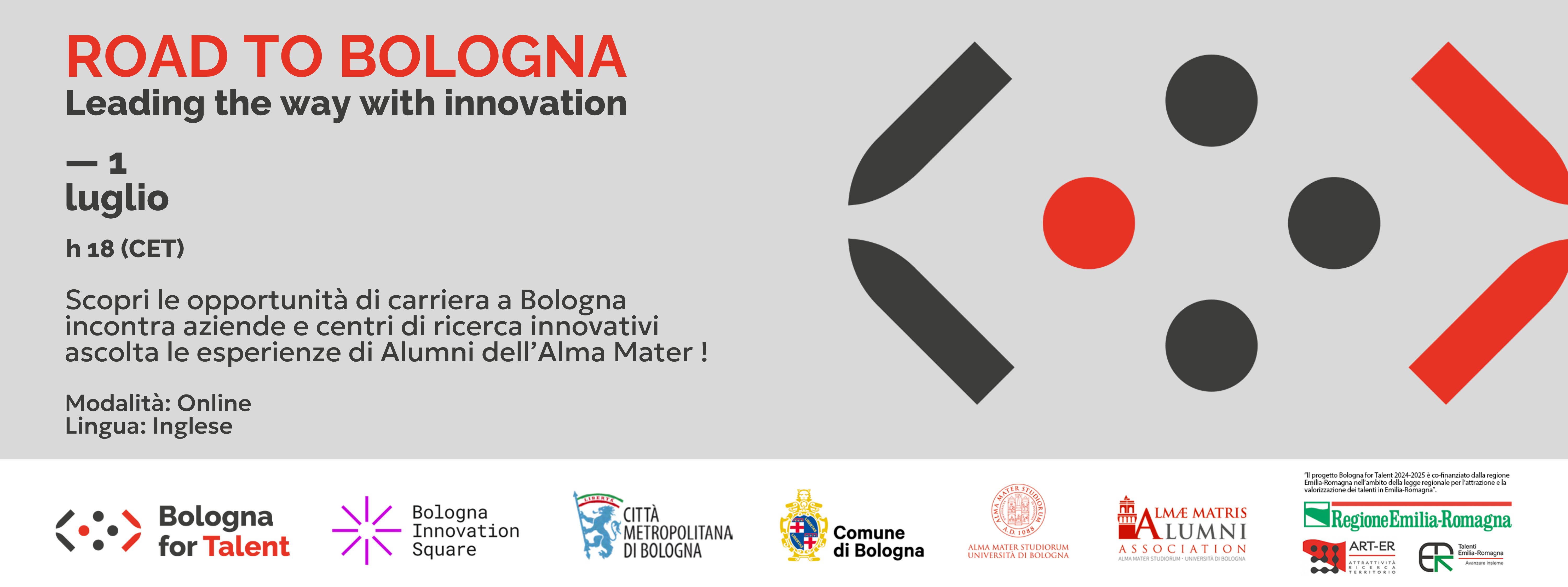 Banner evento Road to Bologna