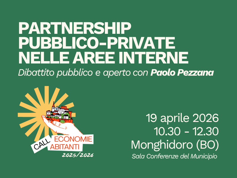 Incontro sulle partnership pubblico-private nelle Aree Interne a Monghidoro