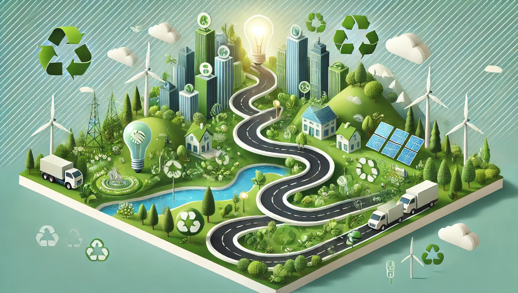 Immagine di una smart city green